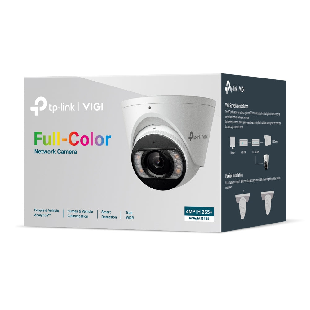 VIGI InSight S445 4MP full-colour AI turret camera